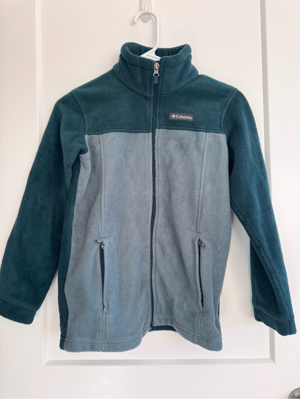 Kids Columbia Fleece Jacket Two-Tone Teal & Light Teal Fleece Jacket